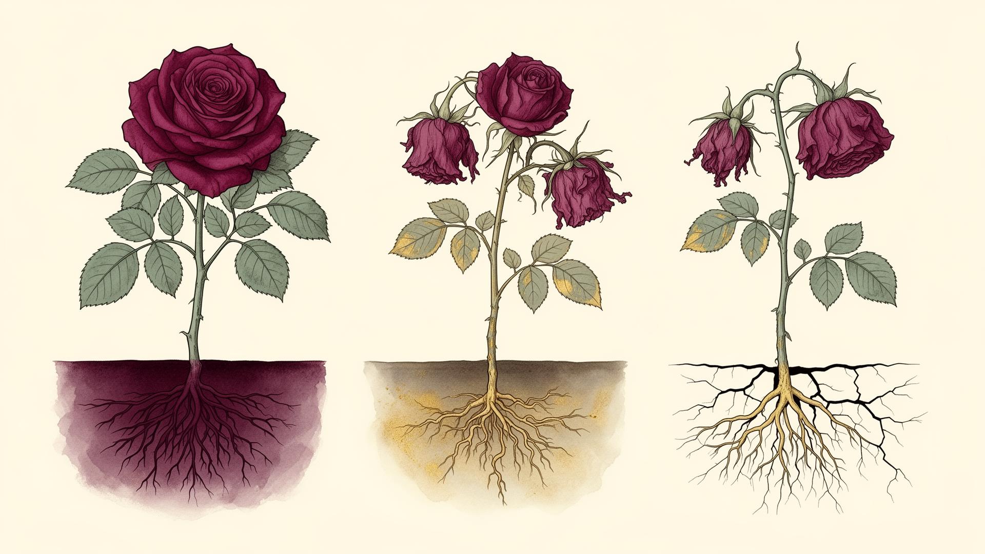 Analogia da flor: três estágios da pele